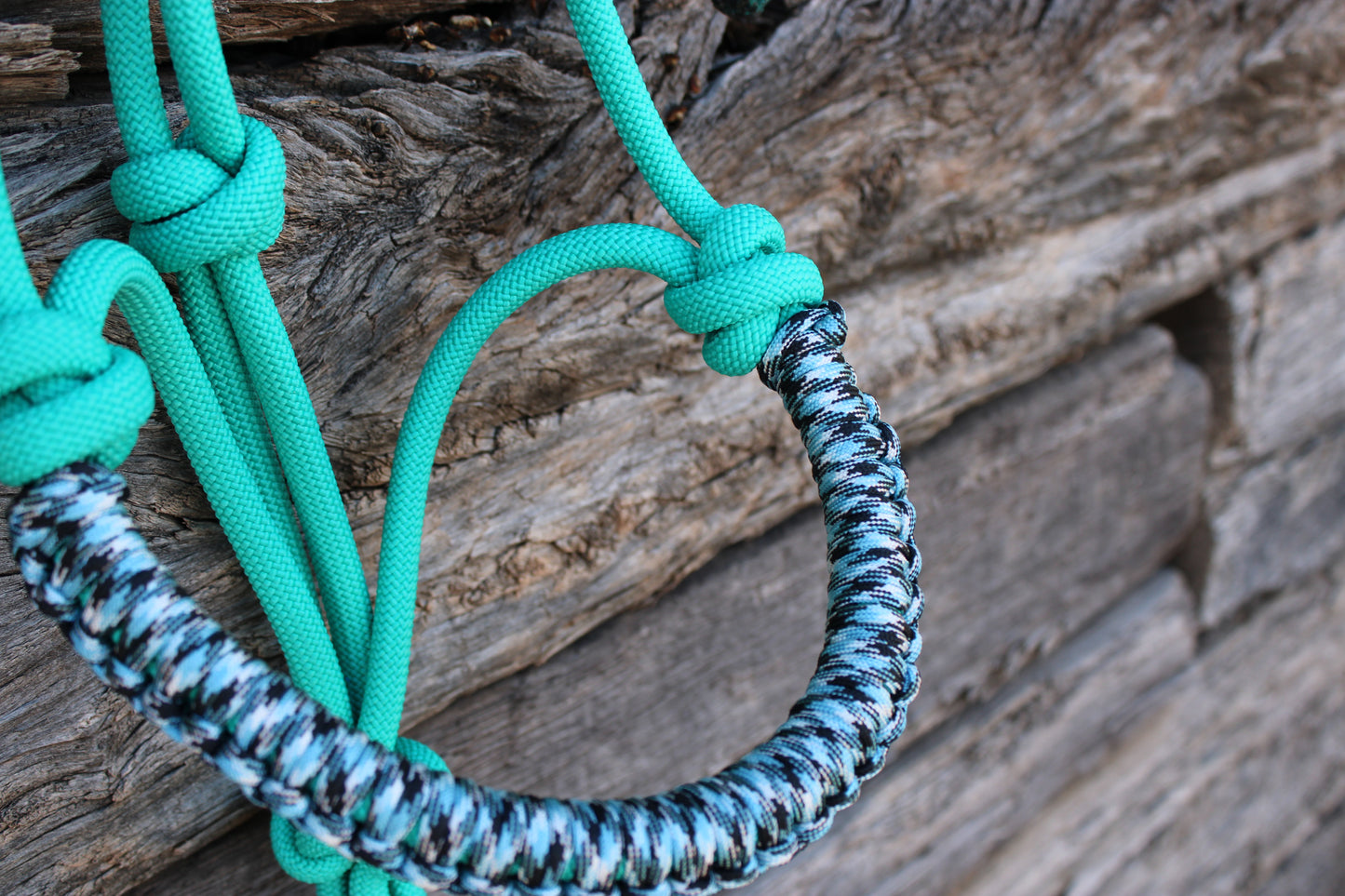 Turquoise, Black & Blue Halter