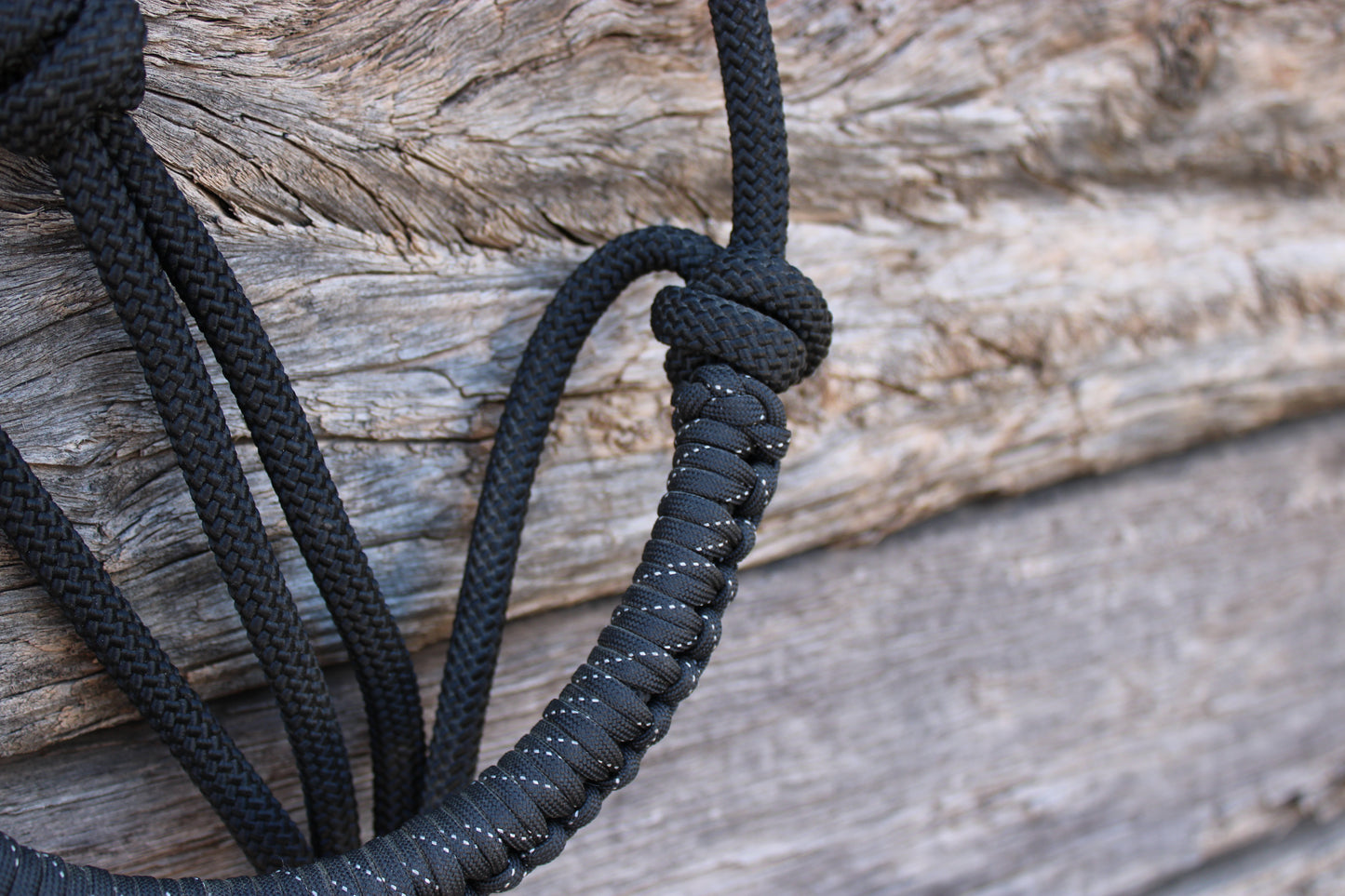Black Reflective Halter