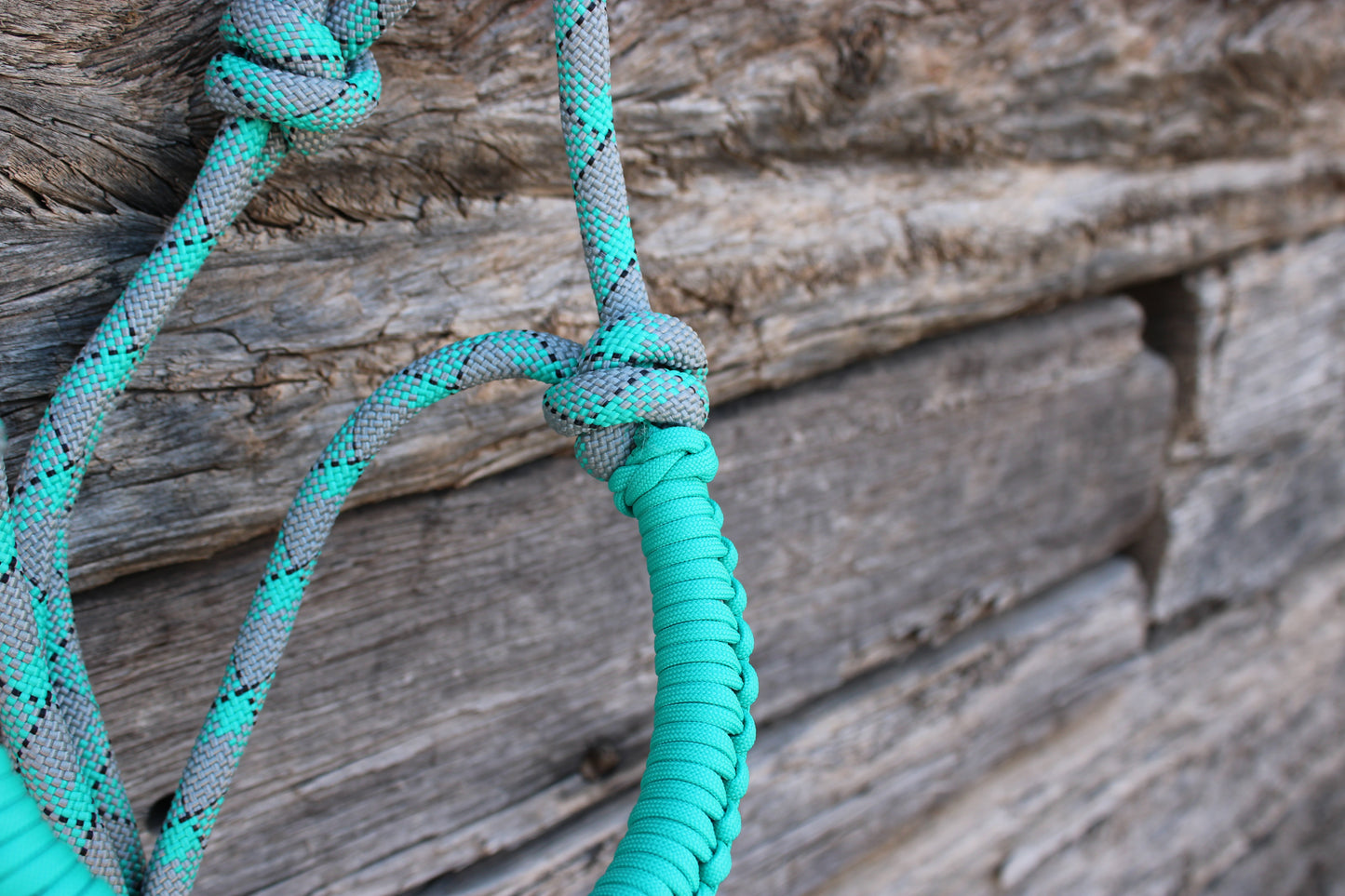 Turquoise & Grey Halter