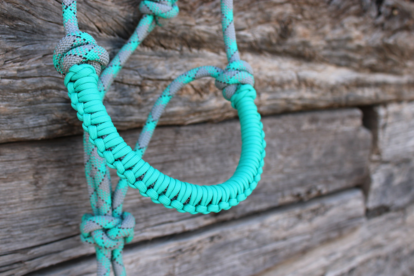 Turquoise & Grey Halter