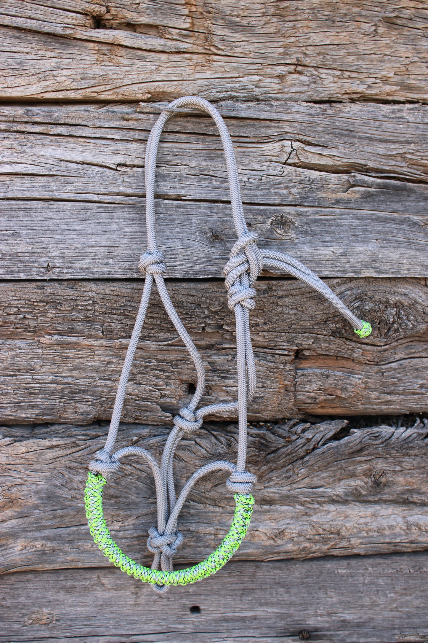 Grey & Neon Green Halter