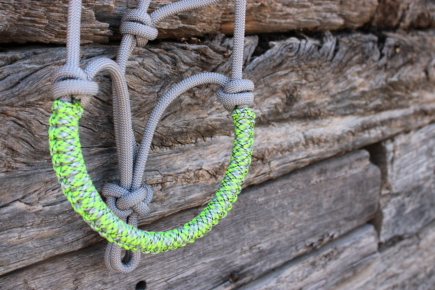 Grey & Neon Green Halter