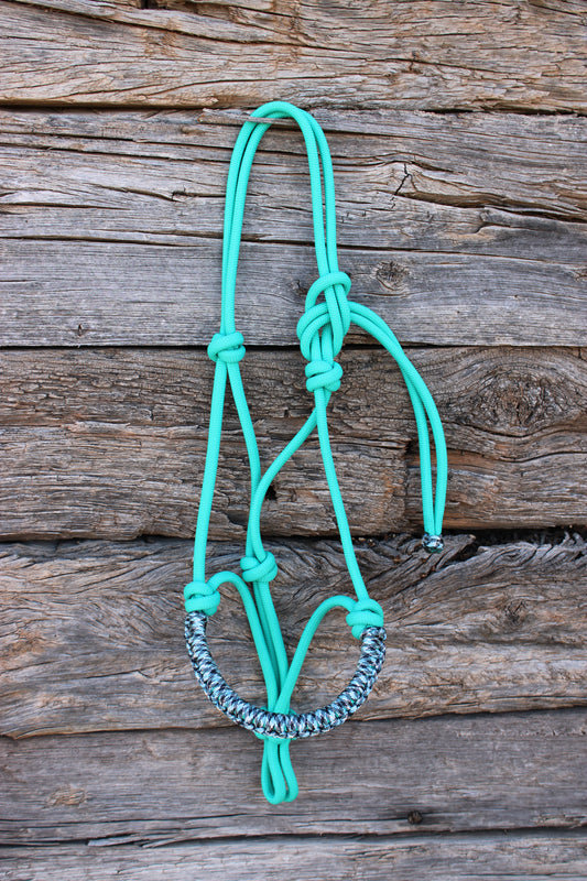 Turquoise, Black & Blue Halter