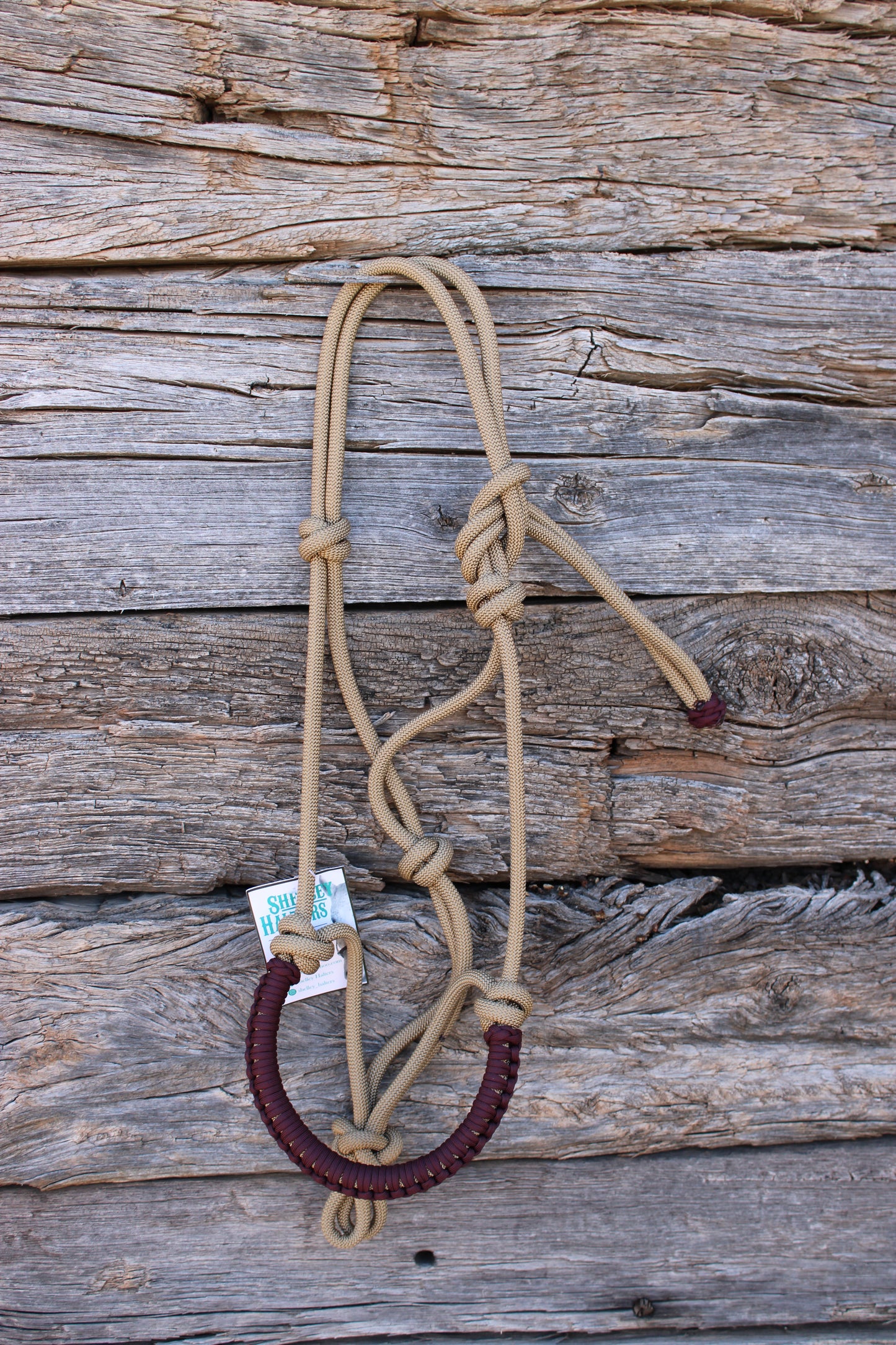 Tan & Maroon Halter