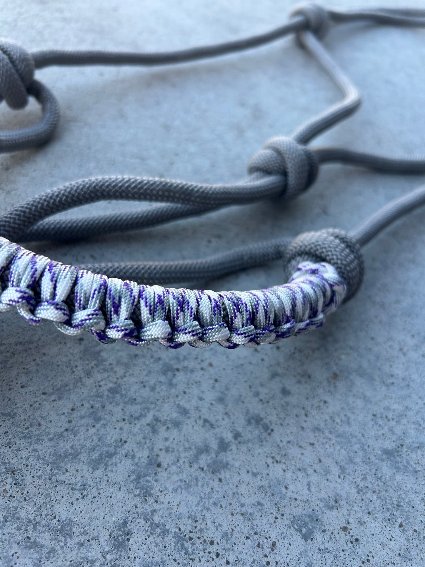 Purple, White & Grey Halter