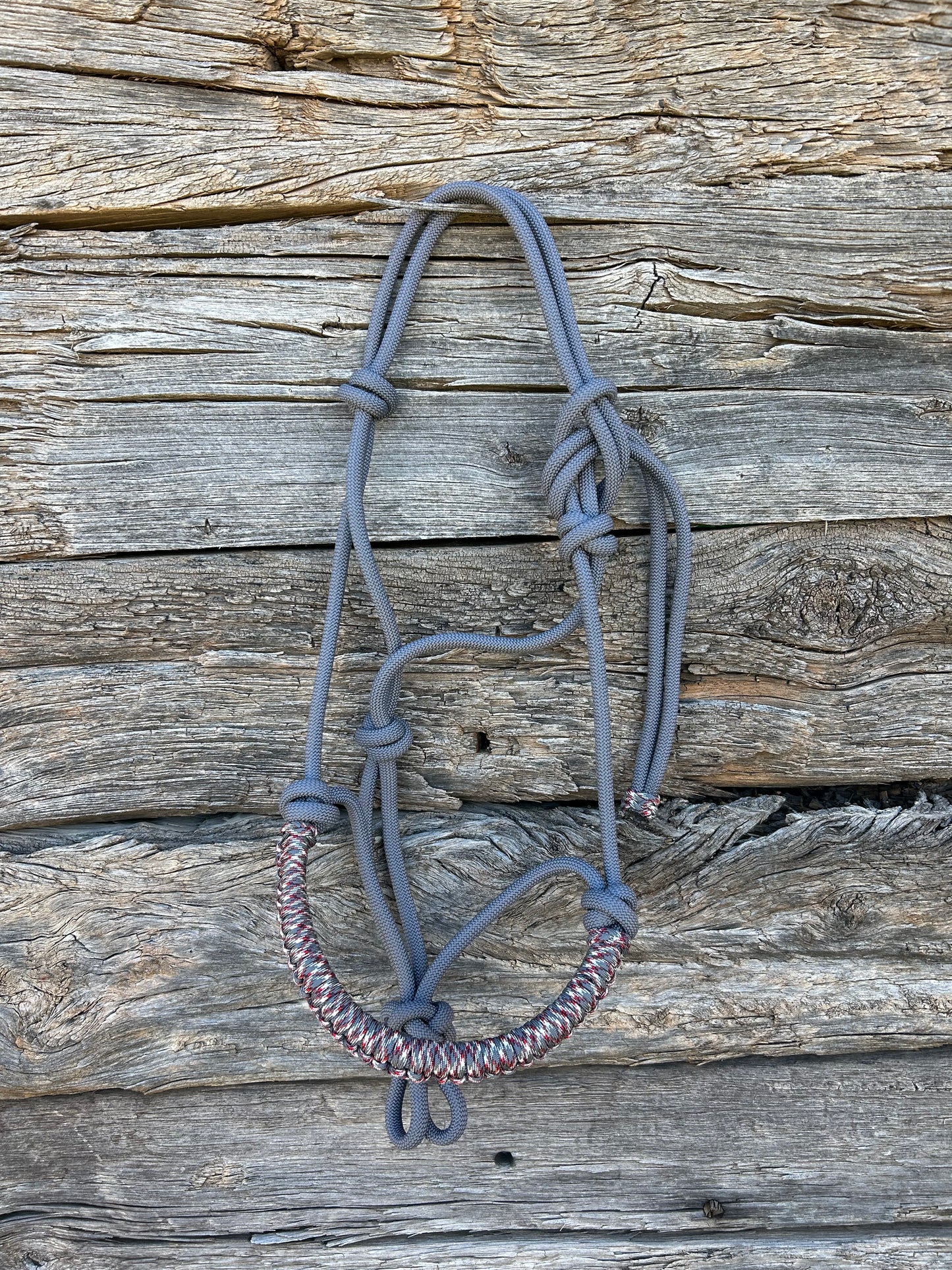 Grey, Red, White & Black Halter