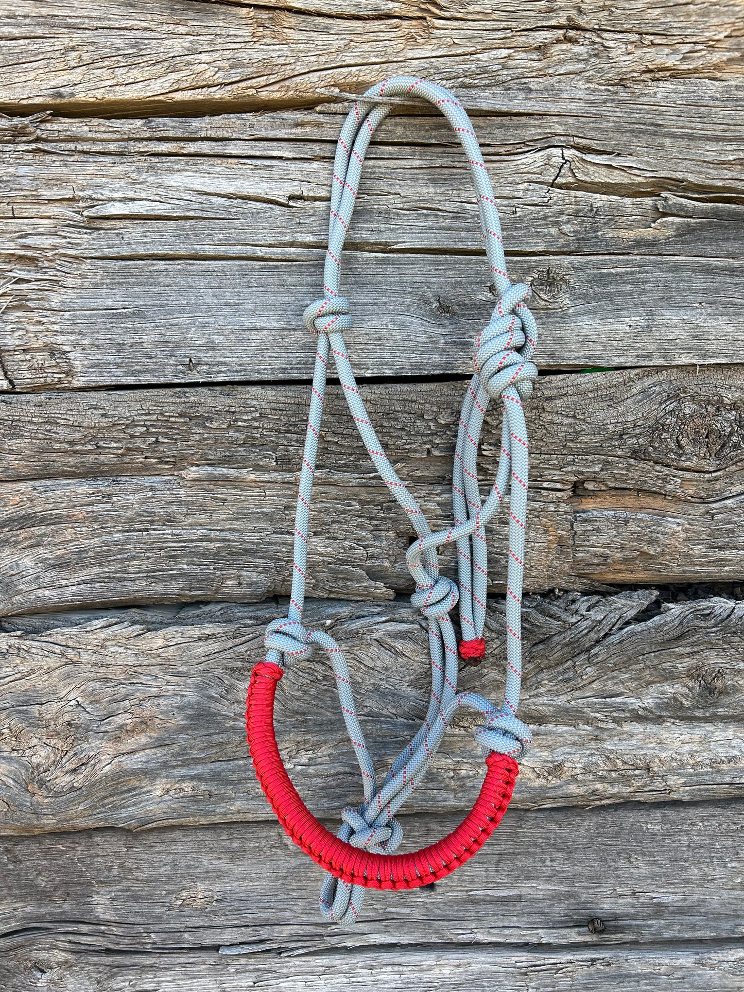 Grey & Red Halter