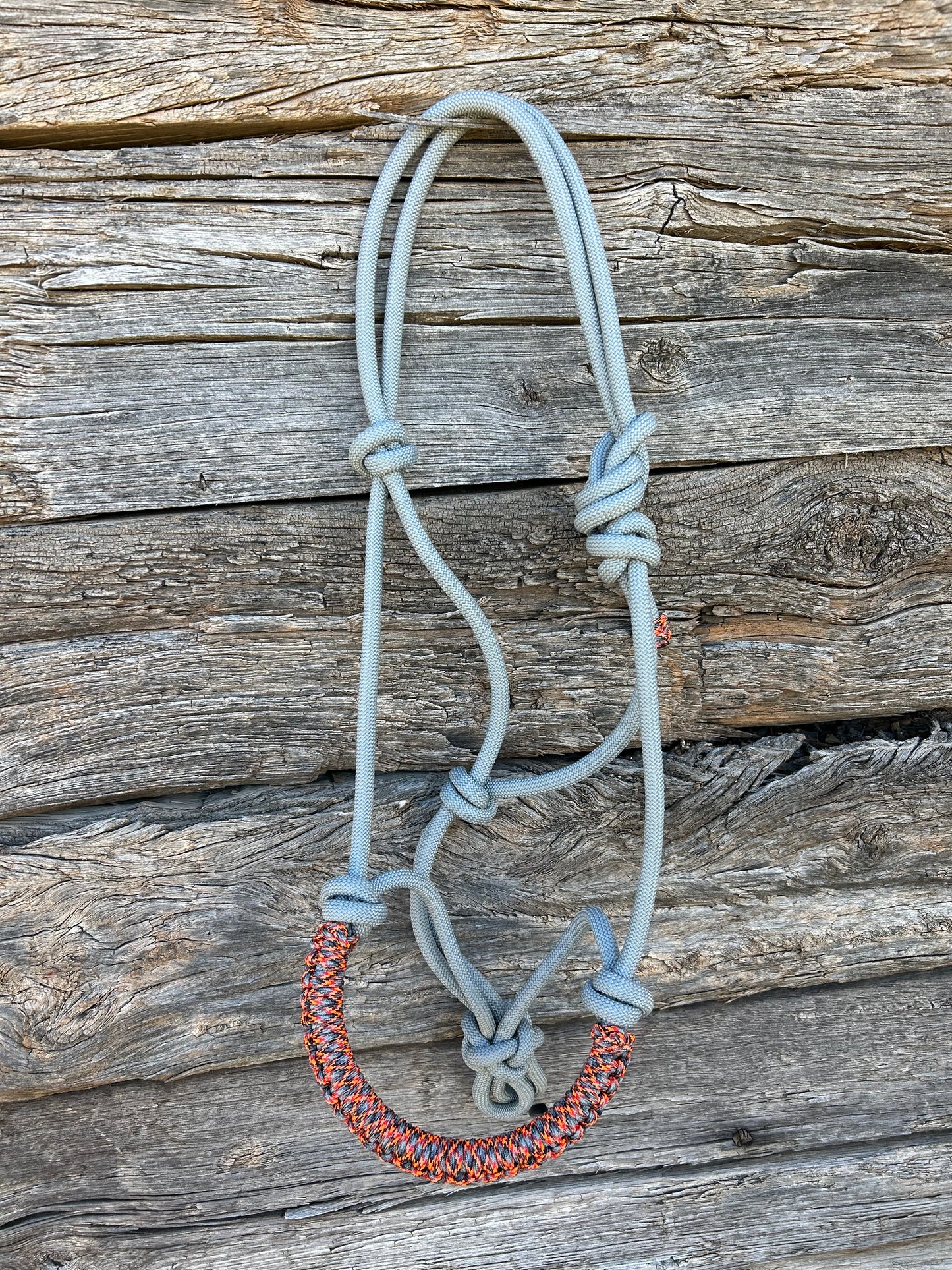 Grey, Orange & Black Halter