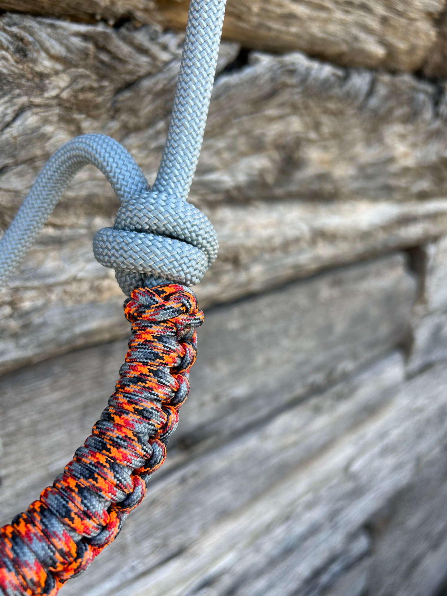 Grey, Orange & Black Halter