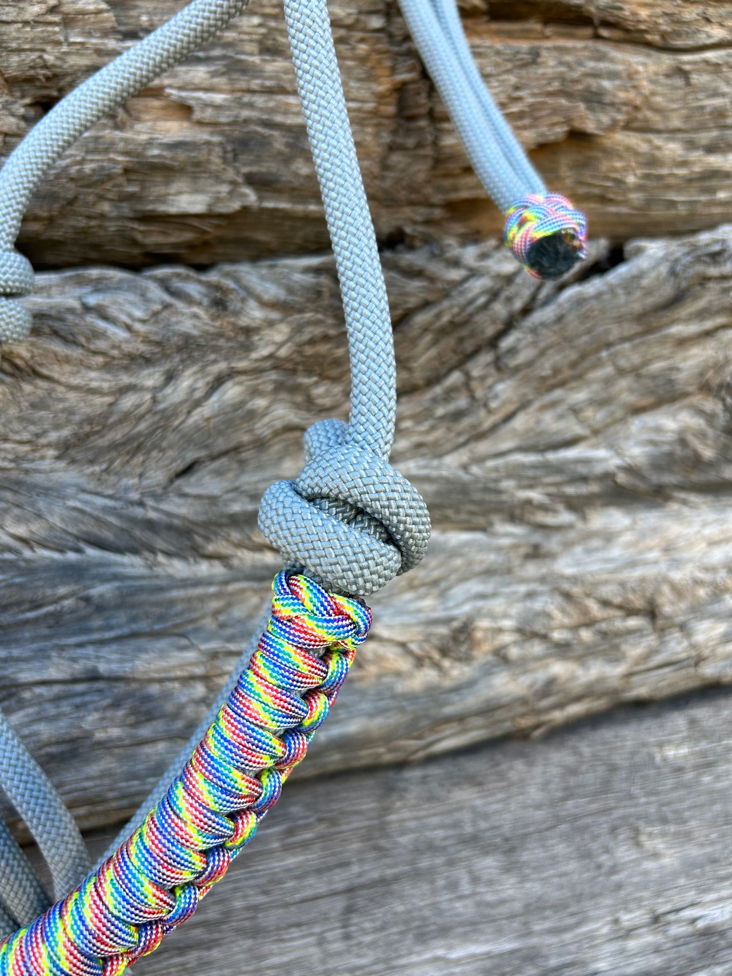 Grey & Rainbow Halter